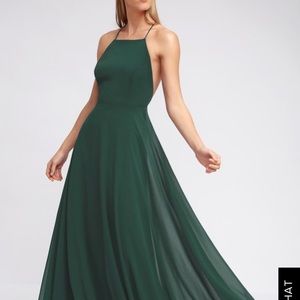 Lulus green maxi dress ⭐️NWT⭐️